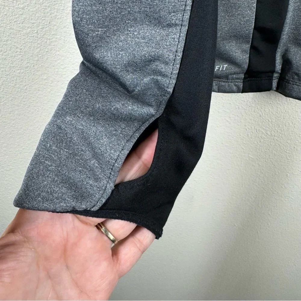 Nike Shield Element Full Zip Running Jacket Black Gray Women’s Size Large